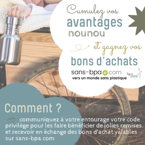sans-bpa.com aide les assistantes maternelles &agrave; s'&eacute;quiper de produits sains avec de belles remises et codes avantages.